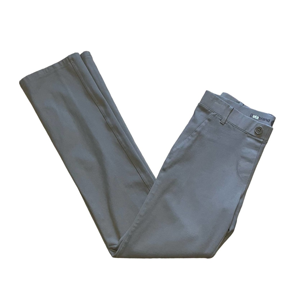 Betabrand Tan Classic Straight Leg Yoga Dress Pants